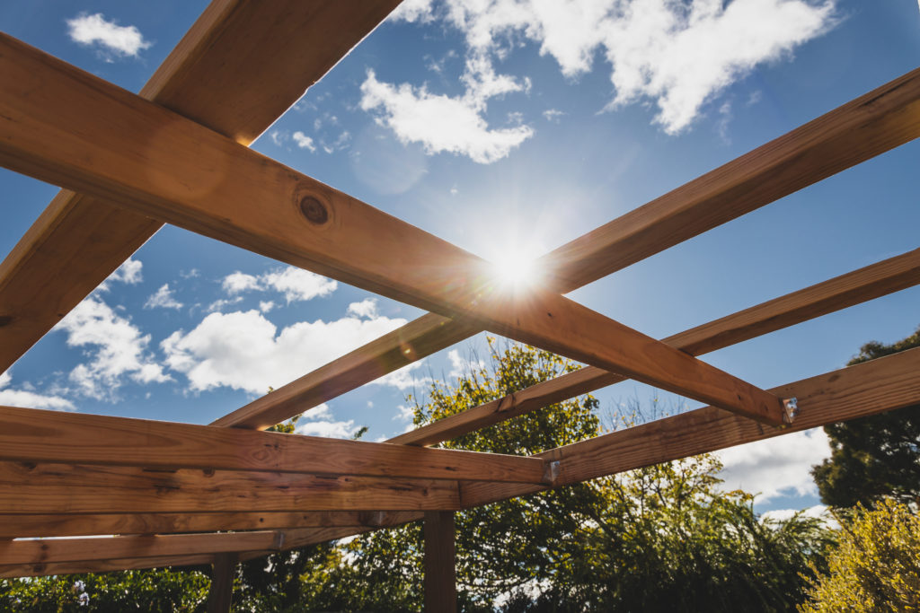 Photo of a pergola cover.