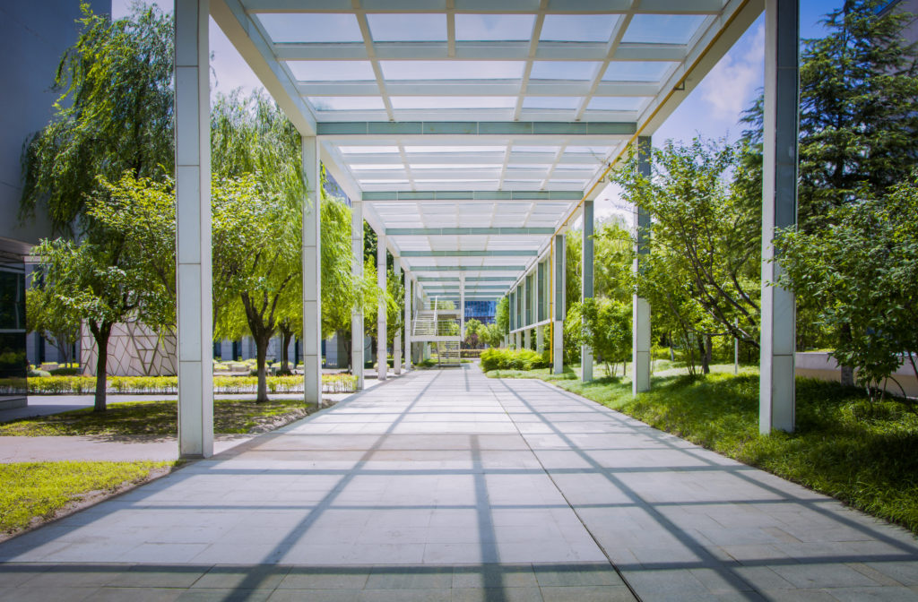 photo of an all-weather resistant pergola cover