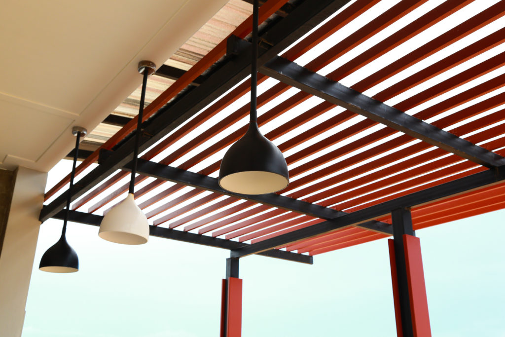 photo of a polygal topgal pergola cover