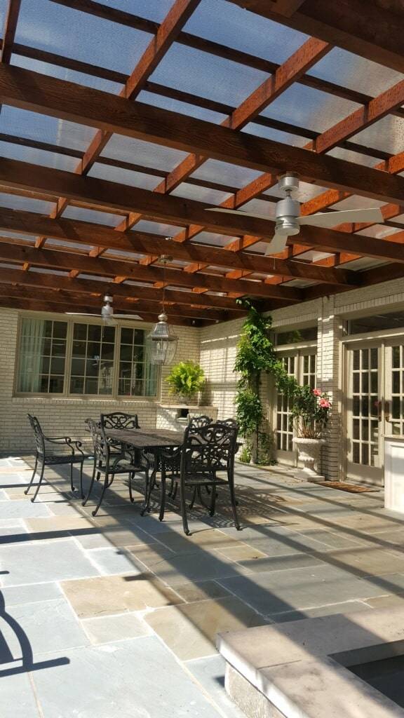 Large outdoor space in Salt Lake City, UT equipped with a plastic patio cover